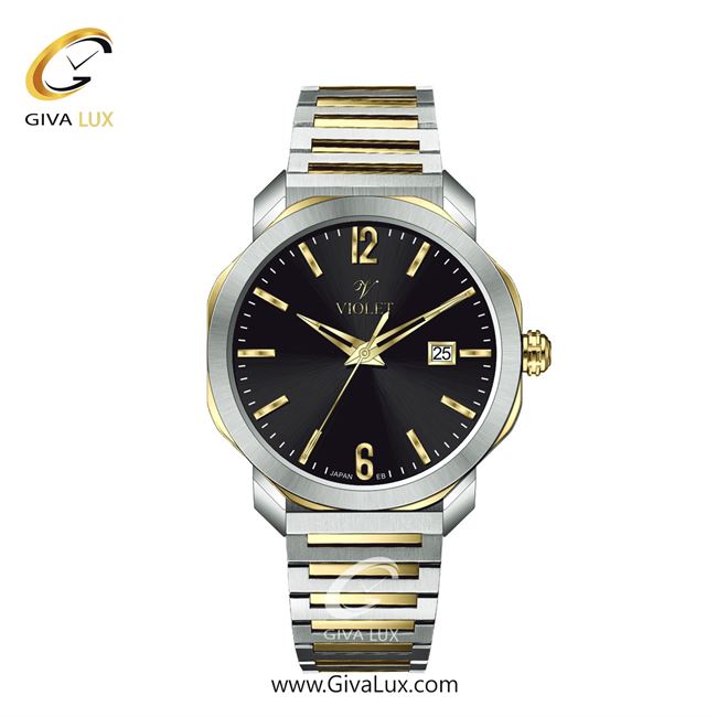 ساعت مچی اورجینال زنانه ویولت VIOLET نقره ای-طلایی | طلایی-نقره ای| مشکی| کد رفرنس 0627/2